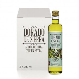 Caja AOVE &#8220;DORADO DE SIERRA&#8221; 6 Bot x 500 mL